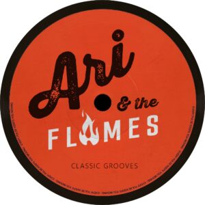Ari & The Flames Red Record band logo